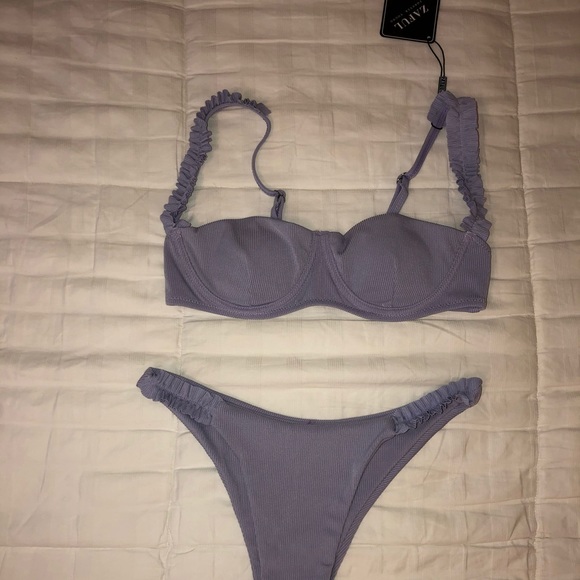 Lavender Ruffle Bikini - Picture 4 of 5